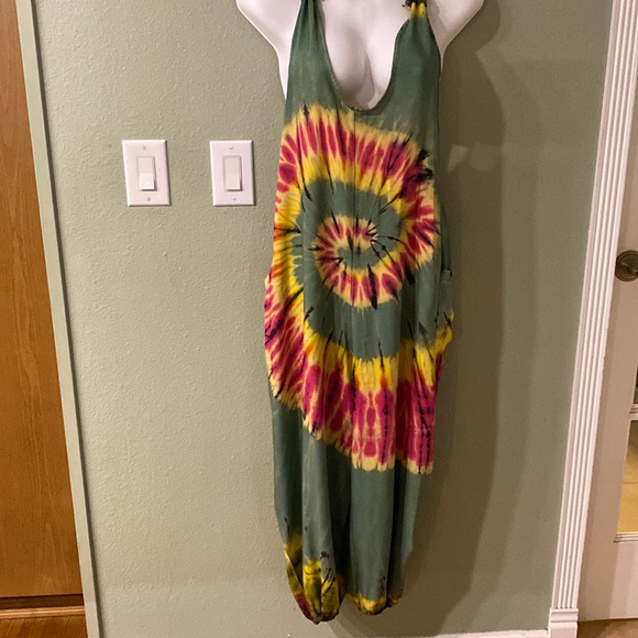 Tie-Dye Hippy Jumpsuit - Picture 1 of 5